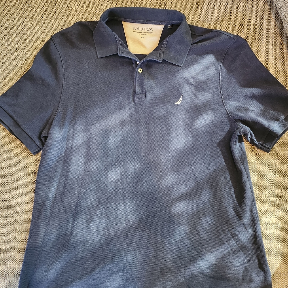 Nautica Performance Deck Navy Blue Polo Shirt